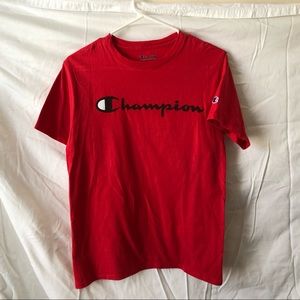 red champion tshirt